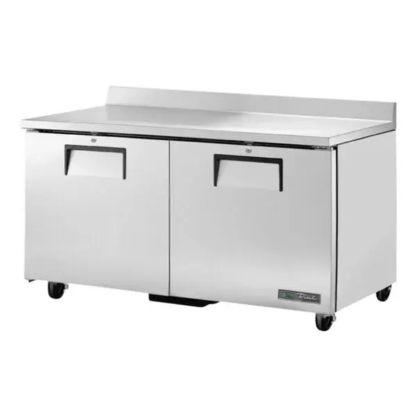 True TWT-60-HC 60 3/8" Worktop Refrigerator with 3 9/16" Backsplash