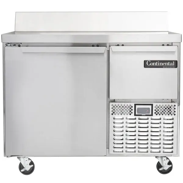 Continental Refrigerator RA43NBS 43" Extra-Deep Worktop Refrigerator with Backsplash - 12 cu. ft.