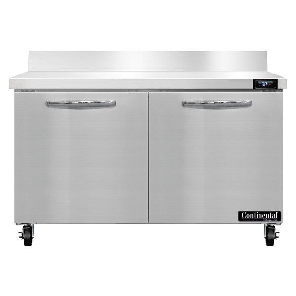 Continental Refrigerator SW48-N-BS 48" Worktop Refrigerator with Backsplash