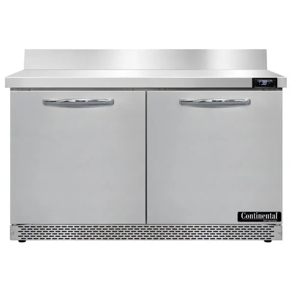 Continental Refrigerator SW48-N-BS-FB 48" Front Breathing Worktop Refrigerator