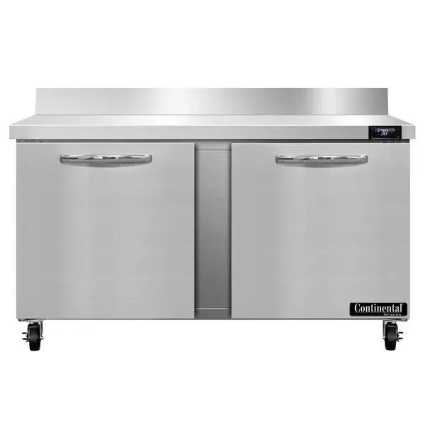 Continental Refrigerator SW60-N-BS 60" Worktop Refrigerator with Backsplash