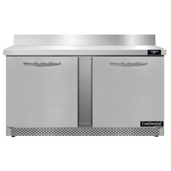 Continental Refrigerator SW60-N-BS-FB 60" Front-Breathing Worktop Refrigerator