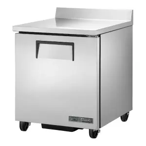 True TWT-27-HC 27 5/8" Worktop Refrigerator with 3 9/16" Backsplash