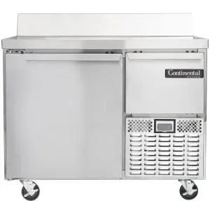 Continental Refrigerator RA43NBS 43" Extra-Deep Worktop Refrigerator with Backsplash - 12 cu. ft.