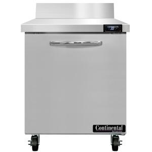 Continental Refrigerator SW27-N-BS 27" Worktop Refrigerator with Backsplash