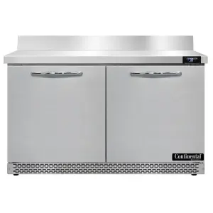 Continental Refrigerator SW48-N-BS-FB 48" Front Breathing Worktop Refrigerator
