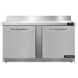 Continental Refrigerator SW60-N-BS-FB 60" Front-Breathing Worktop Refrigerator
